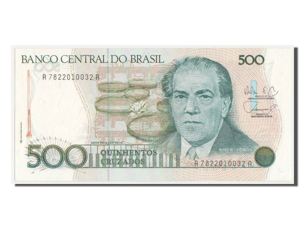 Geldschein, Brasilien, 500 Cruzados, UNZ-