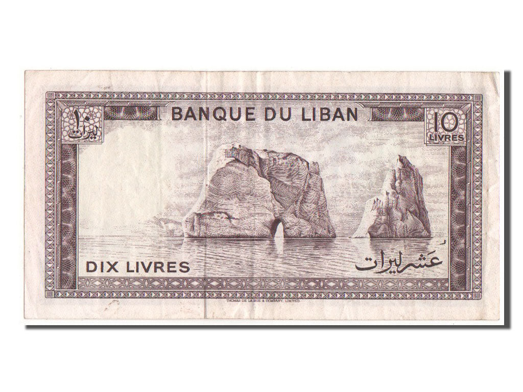 Billete, 10 Livres, 1978, Líbano, BC+