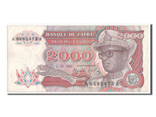 Banknote, Zaire, 2000 Zaïres, 1991, UNC(64)