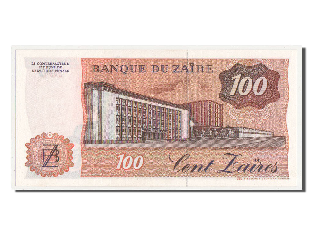 Banknot, Zaire, 100 Zaïres, 1983, UNC(64)