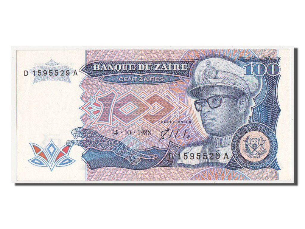 Banknote, Zaire, 100 Zaïres, 1988, UNC(64)