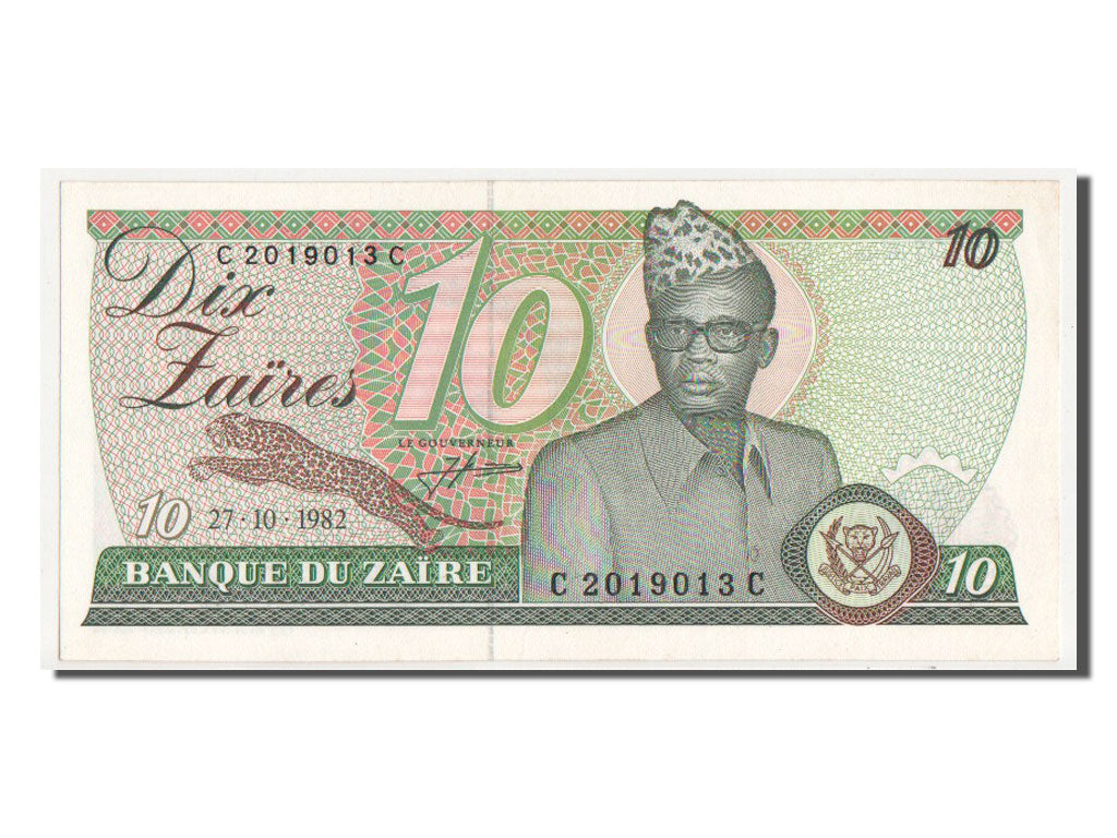 Banknote, Zaire, 10 Zaïres, 1982, UNC(64)