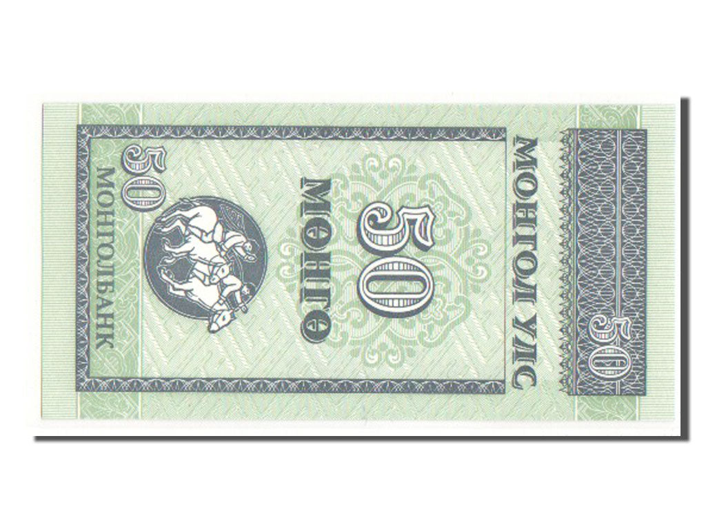 Billete, 50 Mongo, Mongolia, UNC