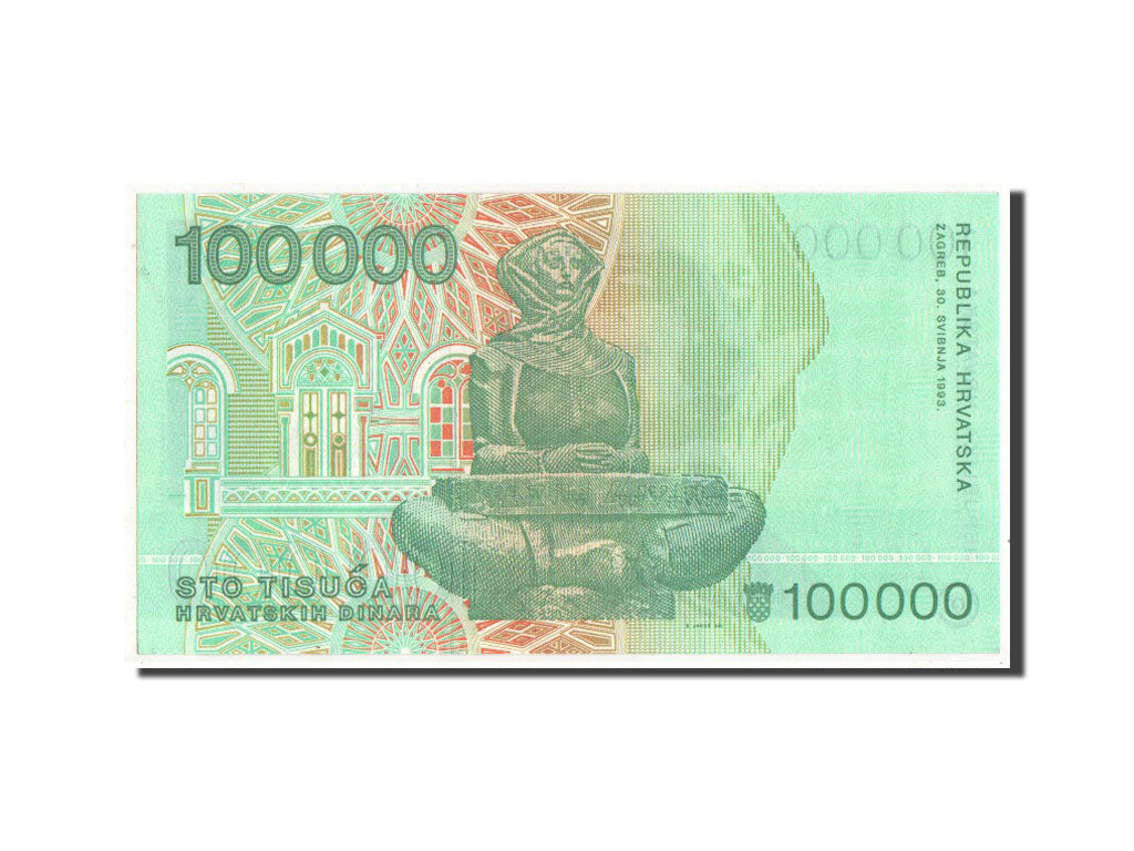 Banknote, Croatia, 100,000 Dinara, 1993, UNC(64)
