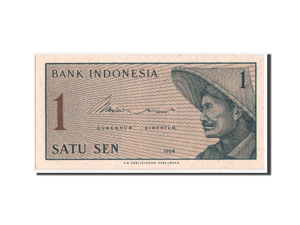 Banconote, Indonesia, 1 Sen, 1964, SPL+