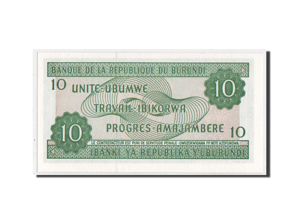 Banknote, Burundi, 10 Francs, 2005, UNC(64)