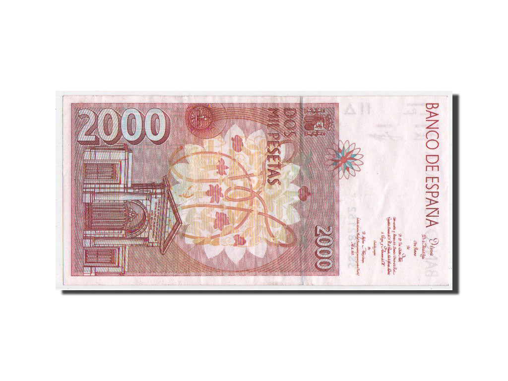 Biljet, Spanje, 2000 Pesetas, 1992, SUP
