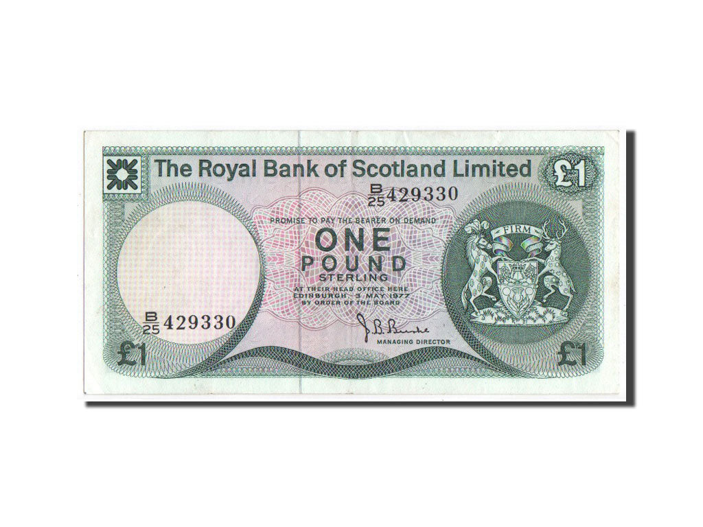 Geldschein, Scotland, 1 Pound, 1977, VZ