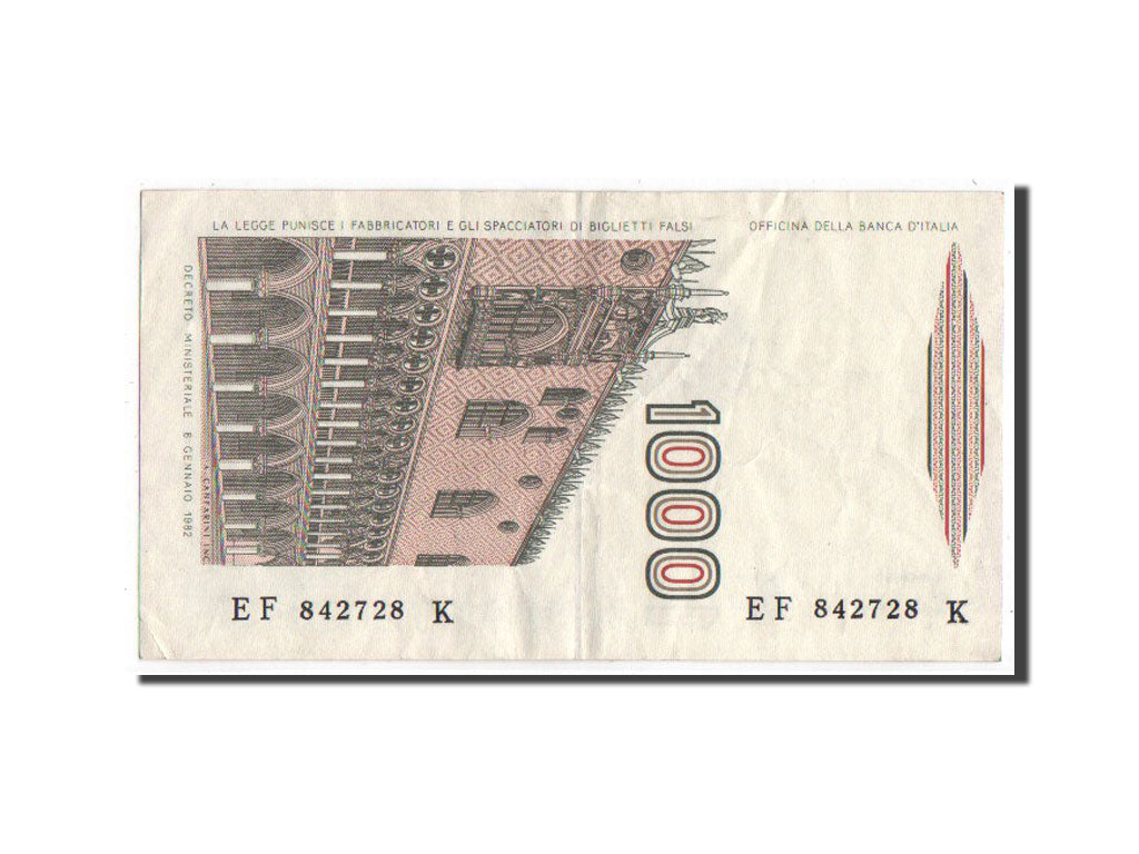 Banknote, Italy, 1000 Lire, 1982, VF(20-25)