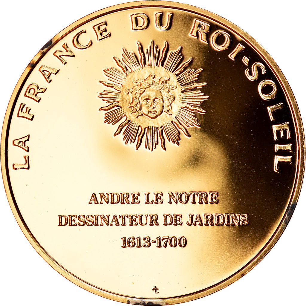 Frankreich, Medaille, Andre Le Notre, La France du Roi Soleil, UNZ, Vermeil