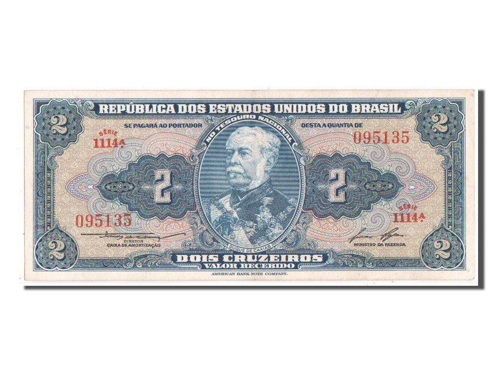 Geldschein, Brasilien, 2 Cruzeiros, VZ