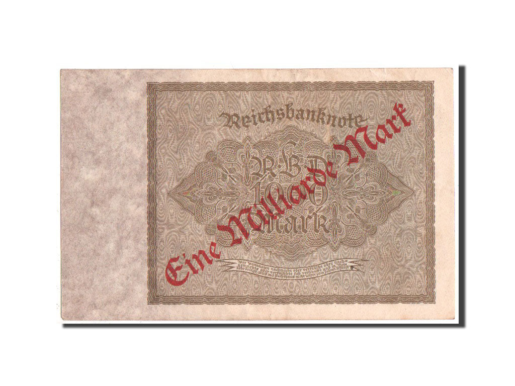 Banknote, Germany, 1 Milliarde Mark on 1000 Mark, 1922, AU(55-58)