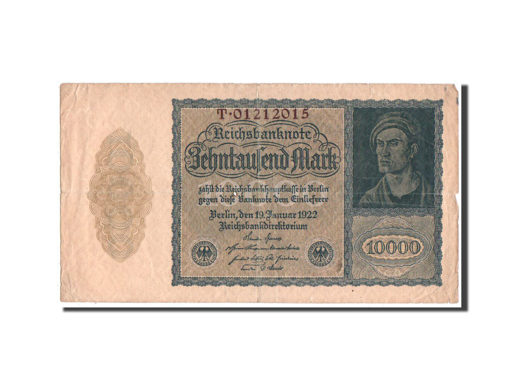 Banknote, Germany, 10,000 Mark, 1922, VF(20-25)