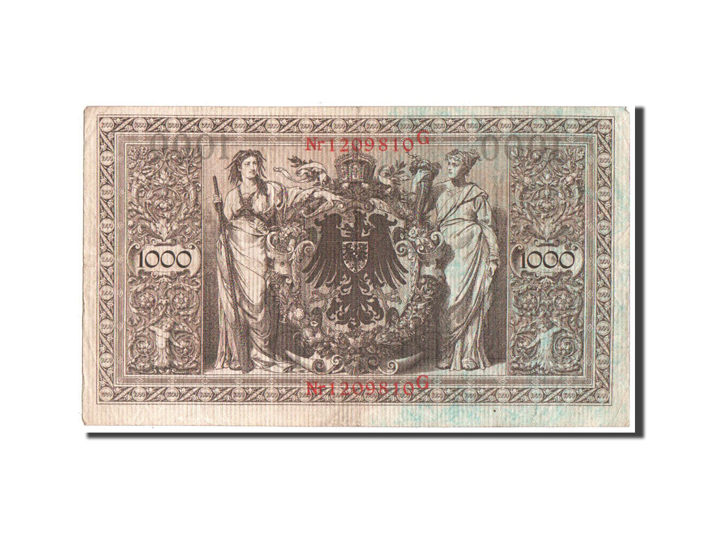Billete, 1000 Mark, 1910, Alemania, MBC+