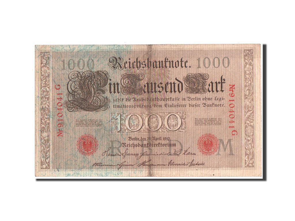Geldschein, Deutschland, 1000 Mark, 1910, SS