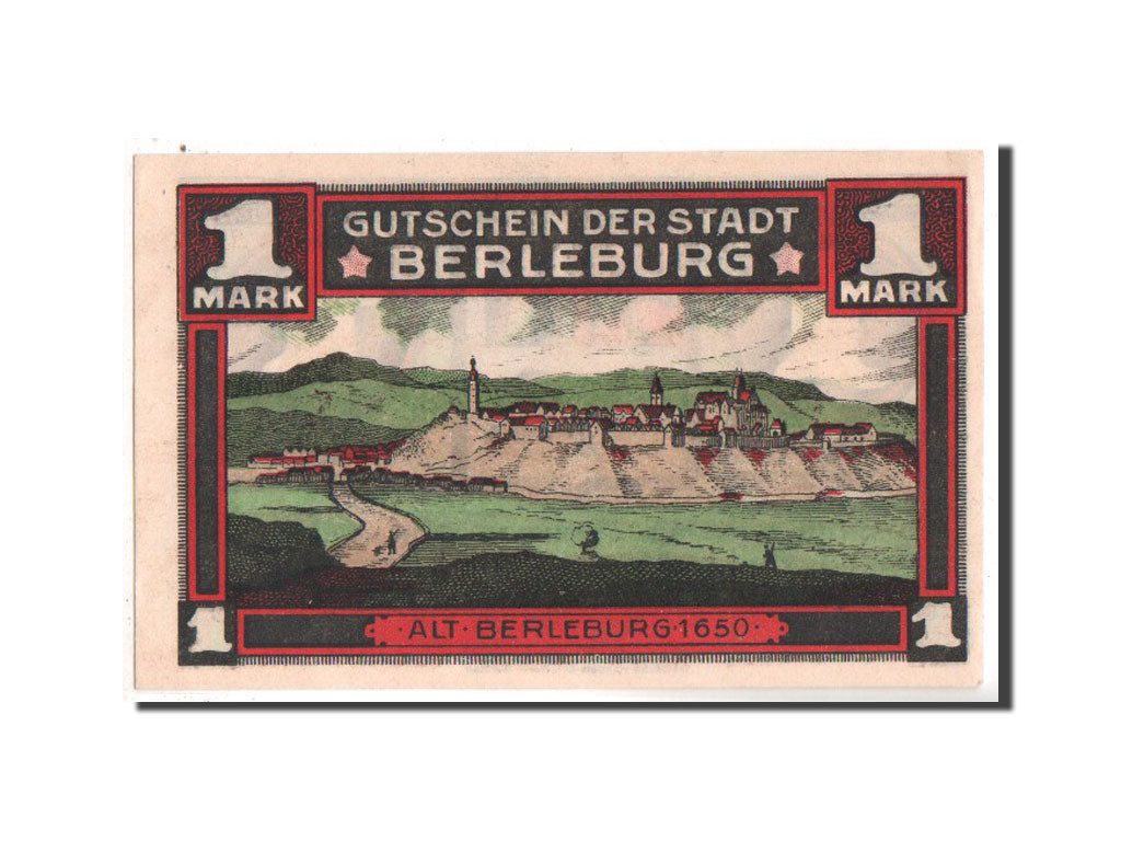 Billet, Allemagne, Berleburg Stadt, 1 Mark, 1921, NEUF, Mehl:80.1