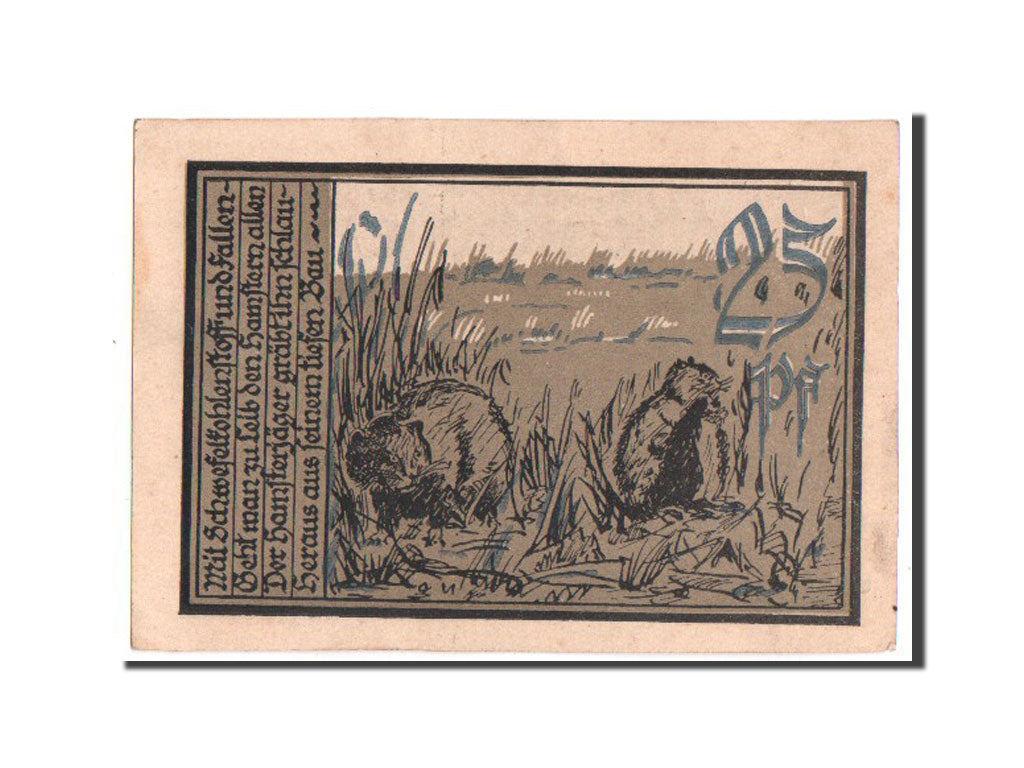 Banknote, Germany, Aschersleben, 25 Pfennig, 1921, UNC(63), Mehl:50.7