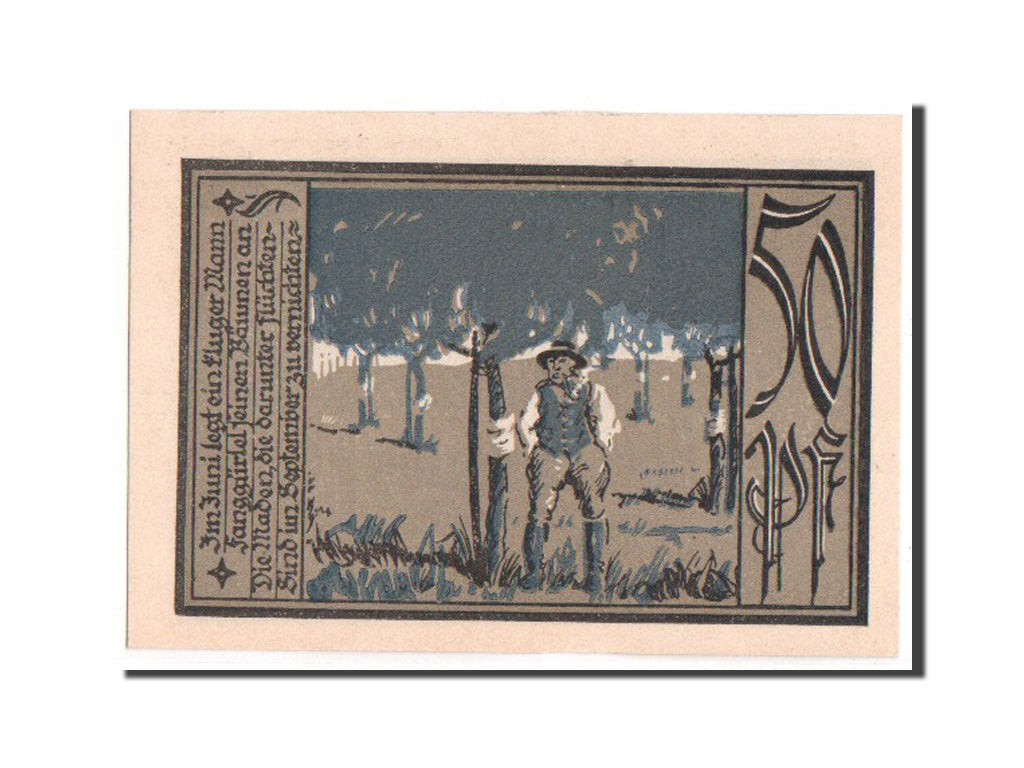 Banknote, Germany, Aschersleben, 50 Pfennig, 1921, UNC(65-70), Mehl:50.7
