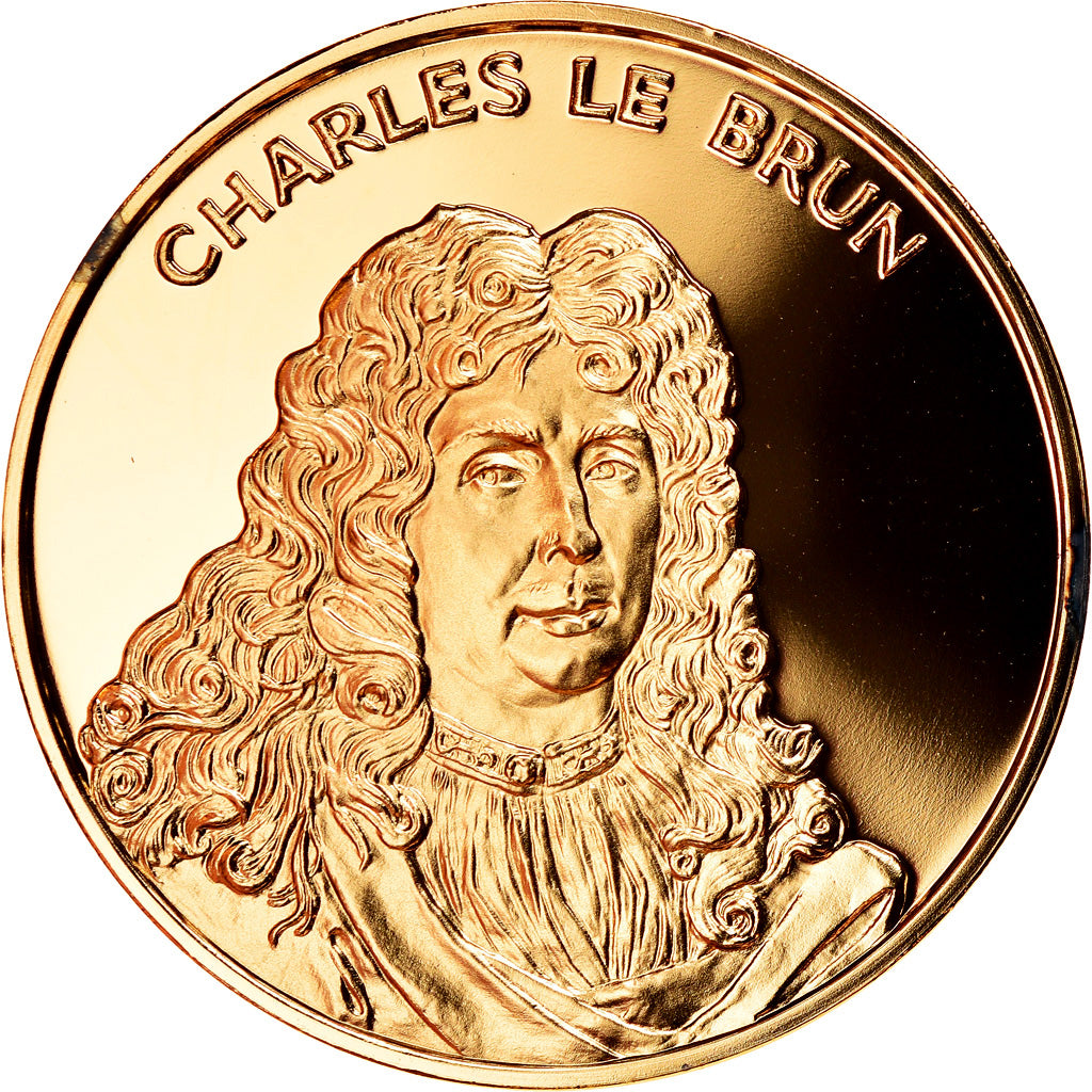 Frankrijk, Medaille, Charles Le Brun, La France du Roi Soleil, UNC-, Vermeil