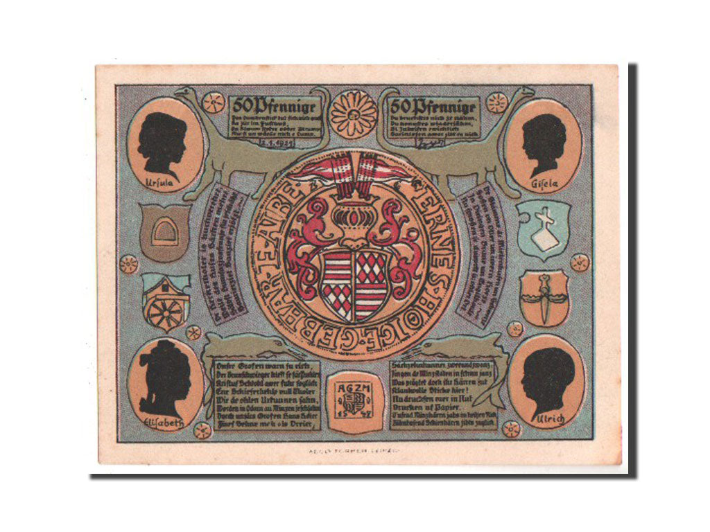 Banknote, Germany, Artern Stadt, 50 Pfennig, 1923, UNC(63), Mehl:45.3