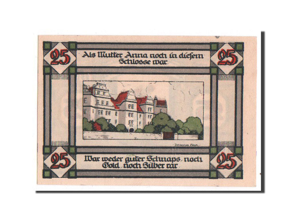 Banknote, Germany, Annaburg Stadt, 25 Pfennig, 1921, 1921-08-01, UNC(64)