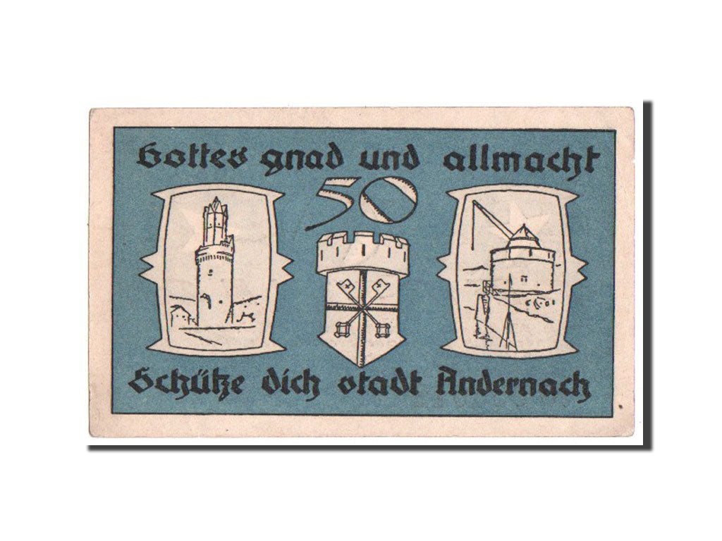 Banknote, Germany, Andernach, 50 Pfennig, 1920, AU(55-58), Mehl:32.1a