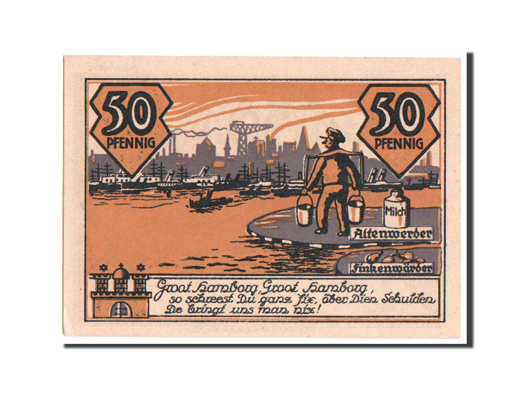 Banknote, Germany, Hannover, 50 Pfennig, 1921, UNC(63), Mehl:25.1b