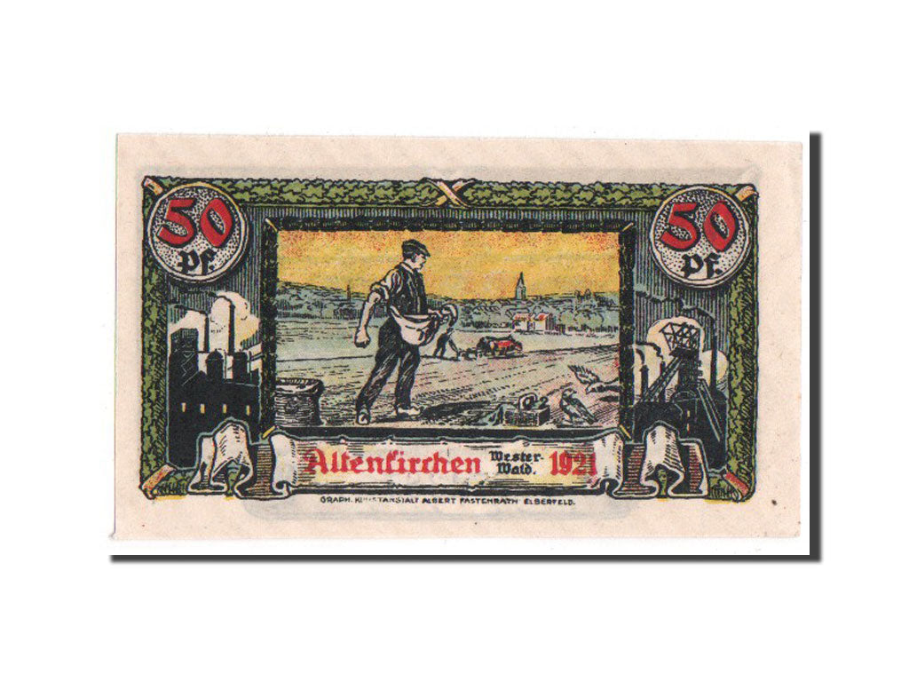 Banknote, Germany, Rheinland, 50 Pfennig, 1921, UNC(63), Mehl:24.1a