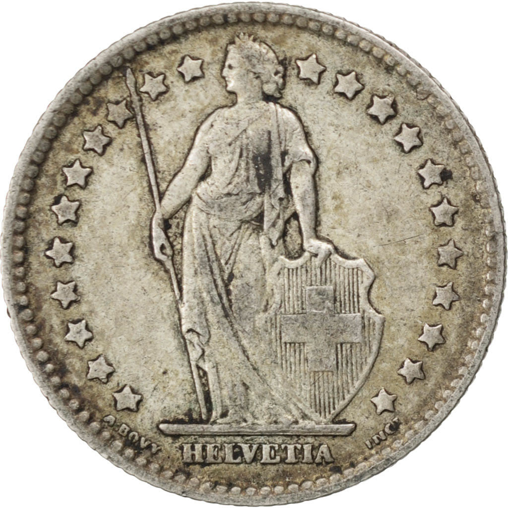 Coin, Switzerland, Franc, 1911, Bern, EF(40-45), Silver, KM:24