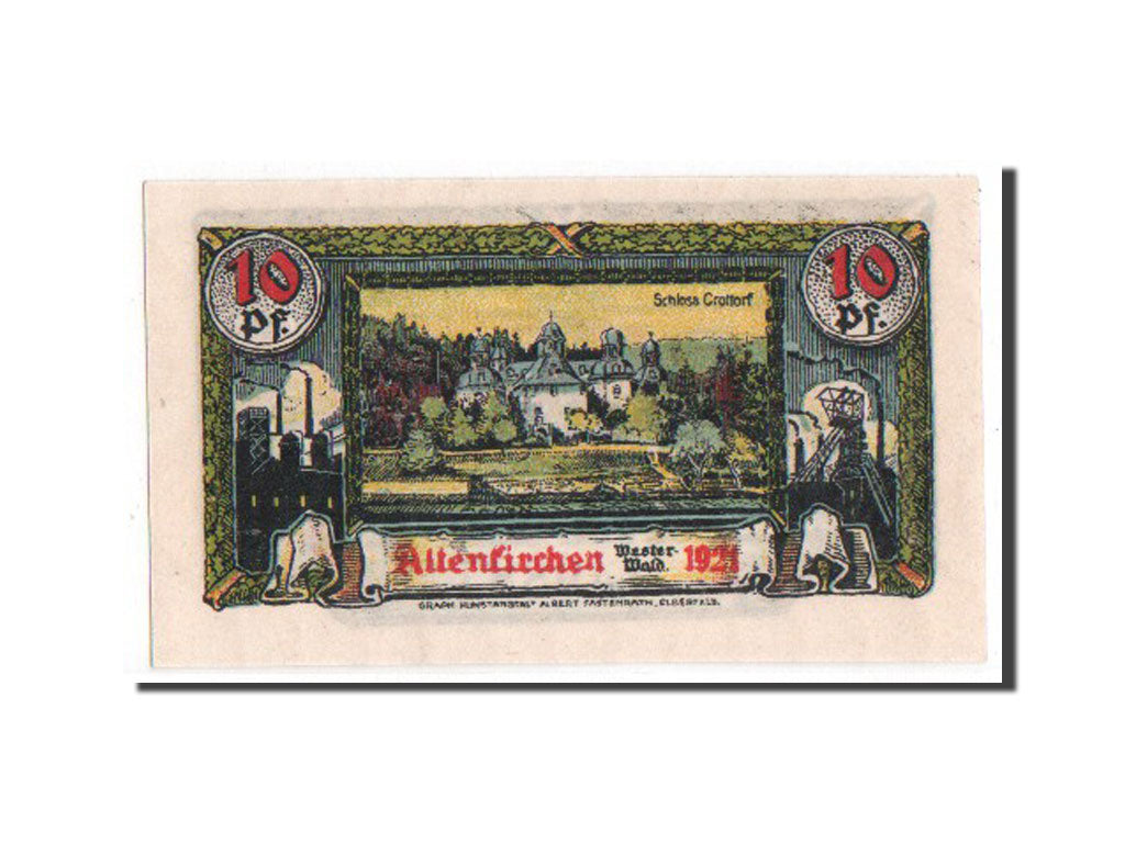 Banknote, Germany, Rheinland, 10 Pfennig, 1921, UNC(63), Mehl:24.1a