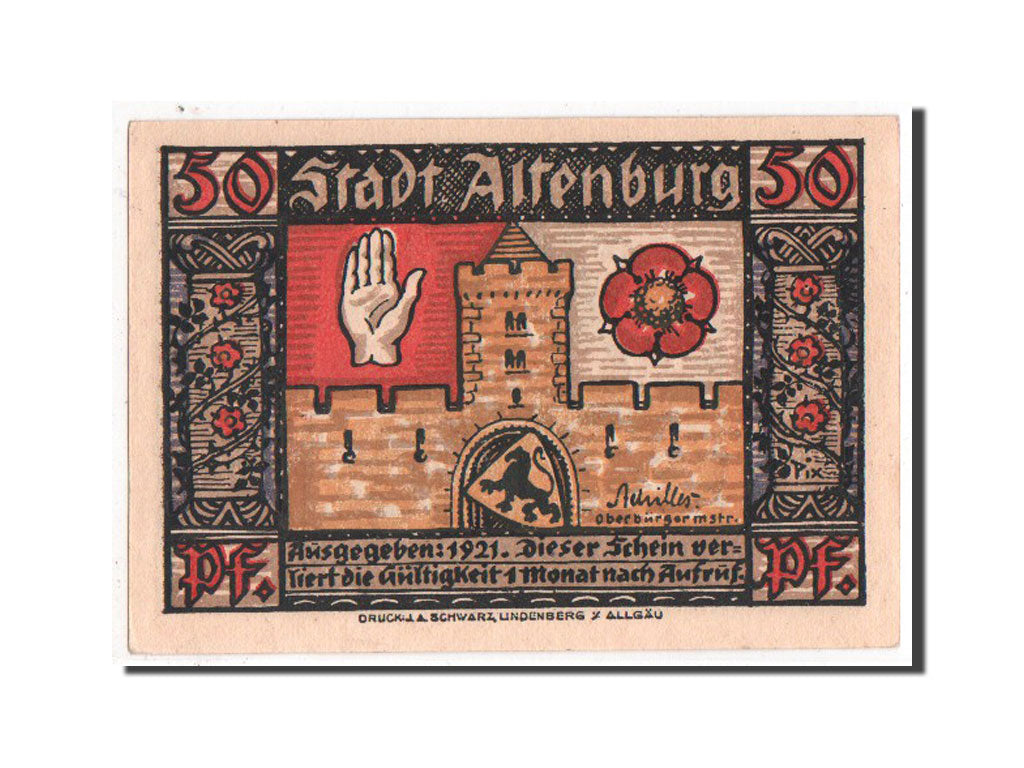 Banknote, Germany, Sachsen-Altenburg, 50 Pfennig, 1923, UNC(63), Mehl:21.1a