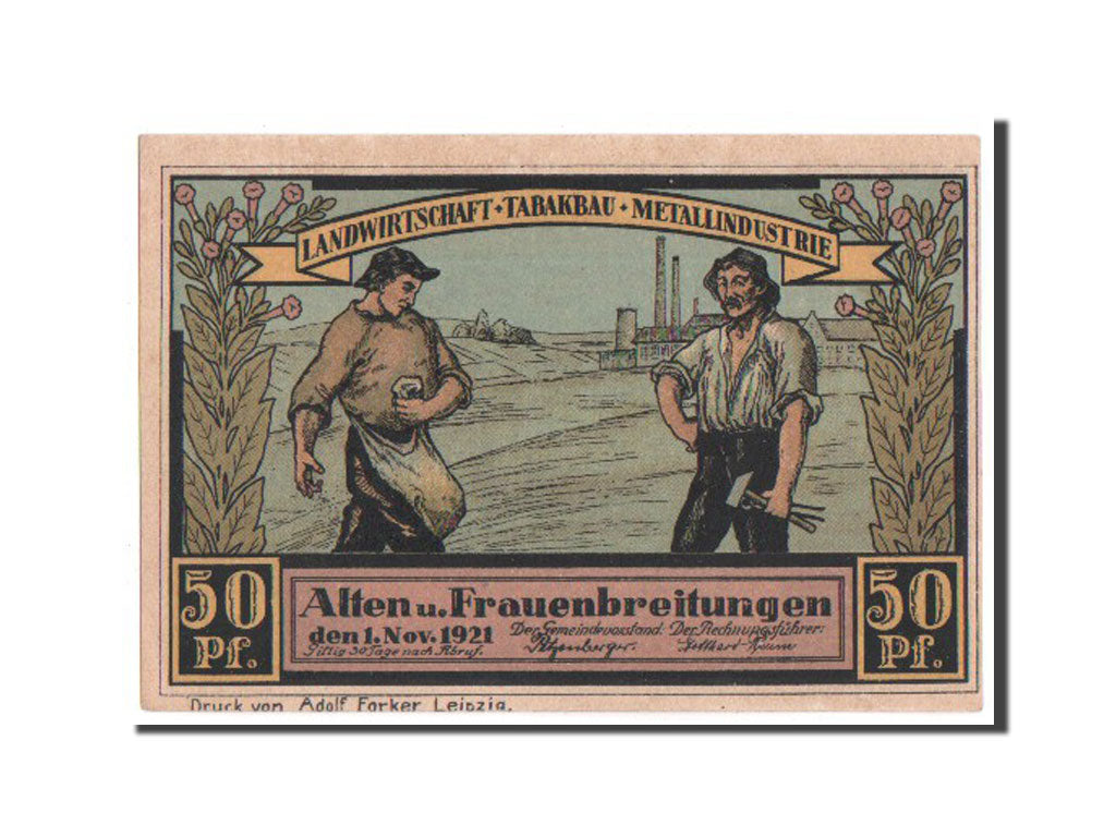 Banknote, Germany, Sachsen-Meiningen, 50 Pfennig, 1921, UNC(63), Mehl:18.1.5