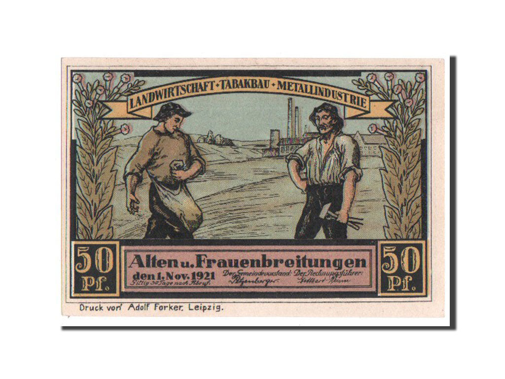 Banknote, Germany, Sachsen-Meiningen, 50 Pfennig, 1921, UNC(63), Mehl:18.1.4