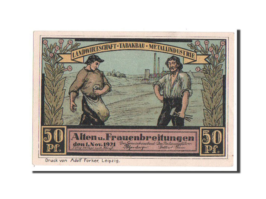 Banknote, Germany, Sachsen-Meiningen, 50 Pfennig, 1921, UNC(63), Mehl:18.1.3