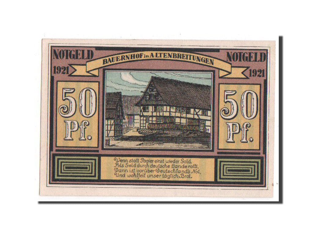 Banknote, Germany, Sachsen-Meiningen, 50 Pfennig, 1921, UNC(63), Mehl:18.1.1