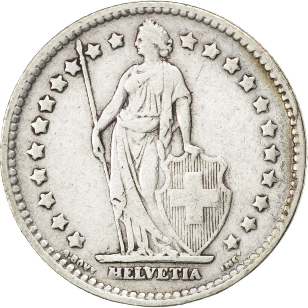 Coin, Switzerland, Franc, 1920, Bern, VF(30-35), Silver, KM:24