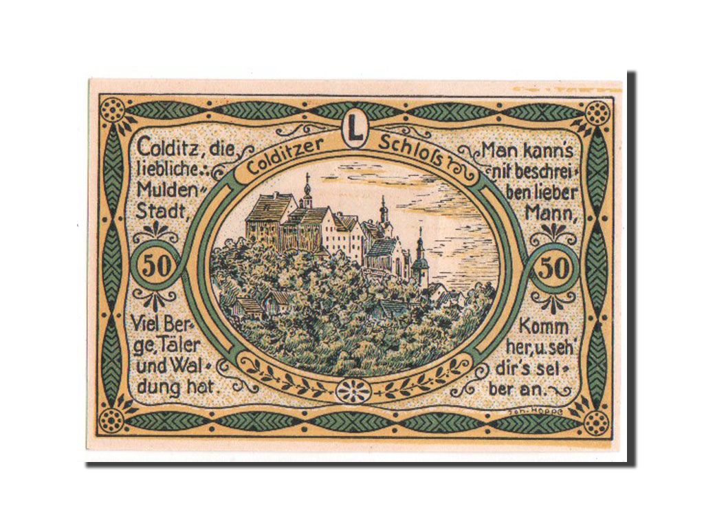 Banknote, Germany, Colditz Stadt, 50 Pfennig, 1921, UNC(65-70), Mehl:239.1