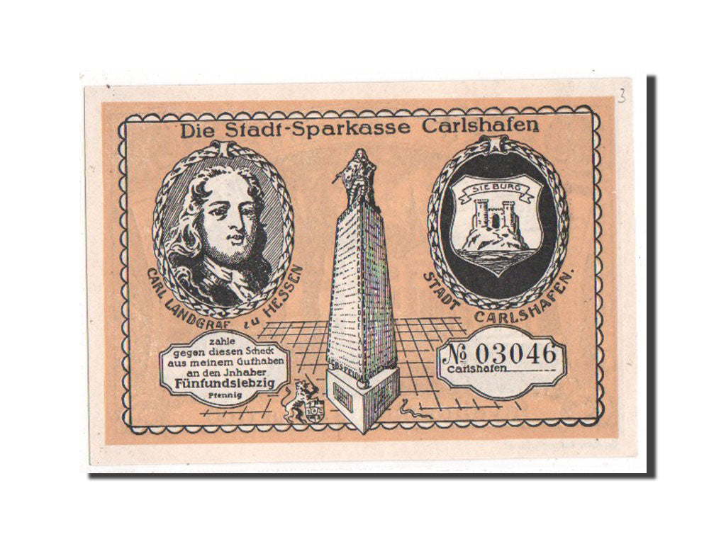 Billet, Allemagne, Hessen-Nassau, 75 Pfennig, 1922, NEUF, Mehl:222.1a
