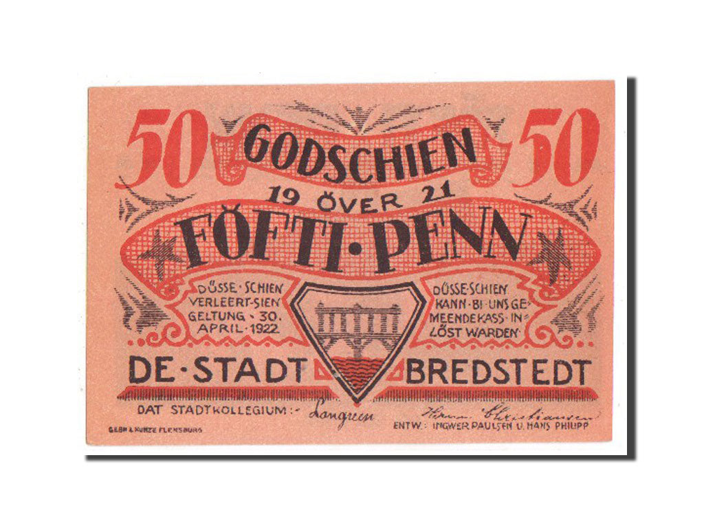 Banknote, Germany, Schleswig-Holstein, 50 Pfennig, 1921, UNC(63), Mehl:159.1