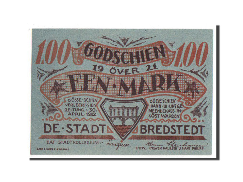 Banknote, Germany, Schleswig-Holstein, 1 Mark, 1921, UNC(64), Mehl:159.1