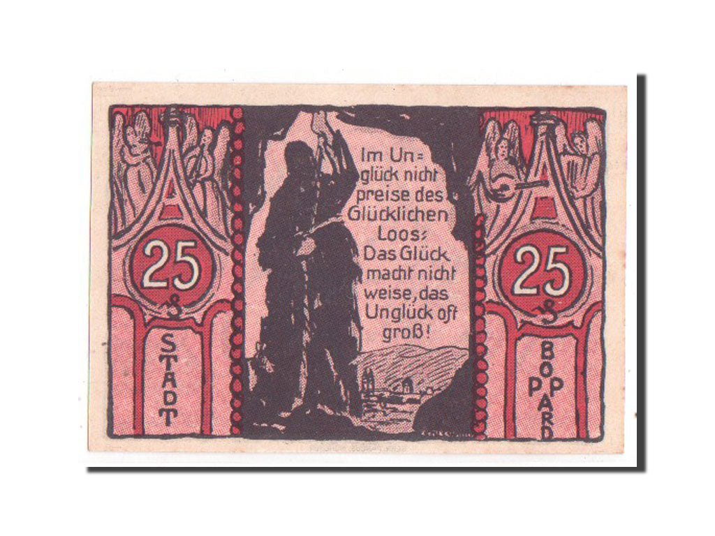 Banknote, Germany, Boppard, 25 Pfennig, 1921, UNC(65-70), Mehl:142.2a