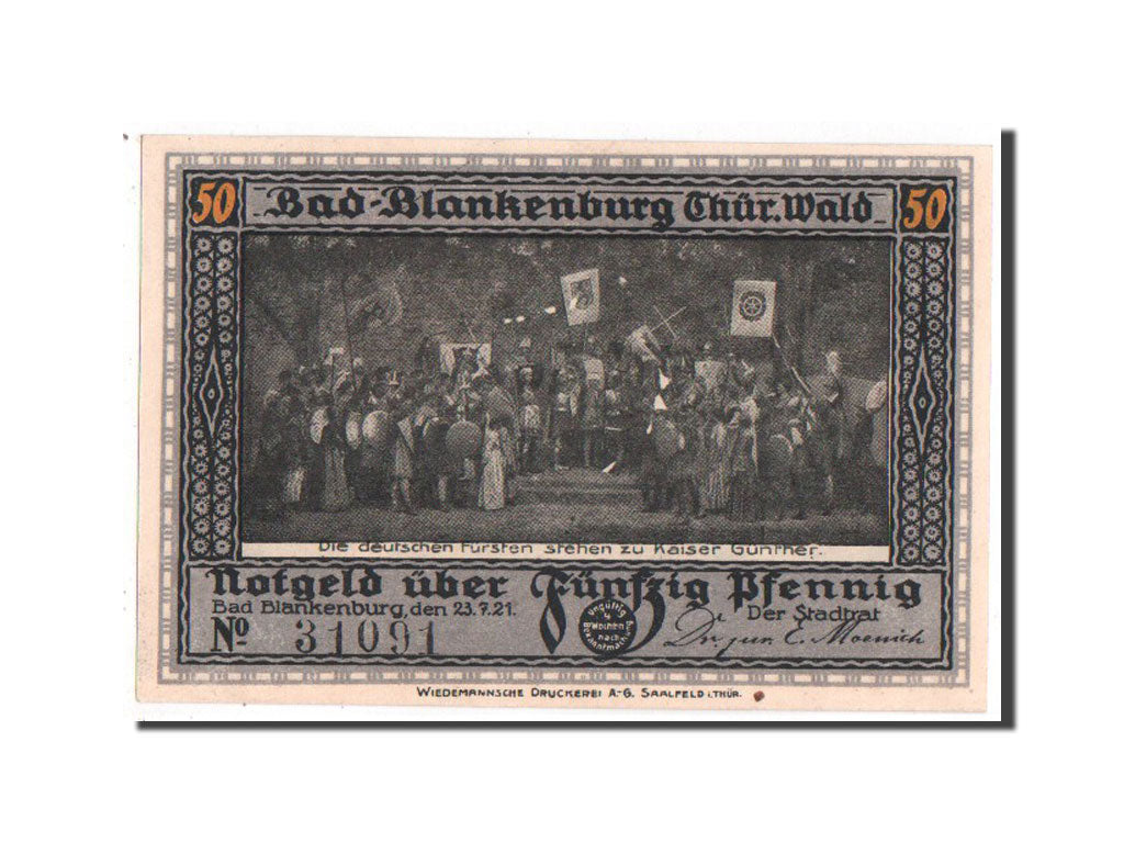 Banknote, Germany, Blankenburg Bad, 50 Pfennig, 1921, UNC(63), Mehl:113.1