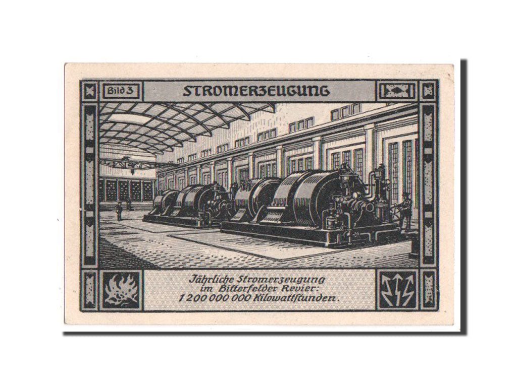 Banknote, Germany, Bitterfeld Stadt, 75 Pfennig, 1922, UNC(63), Mehl:111.4