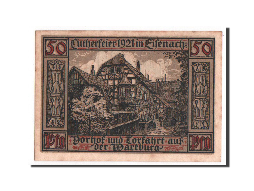 Banknote, Germany, Eisenach Stadt, 50 Pfennig, 1921, UNC(63), Mehl:320.2a
