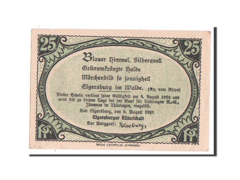 Banknote, Germany, Sachsen-Gotha, 25 Pfennig, 1921, UNC(63), Mehl:328.1