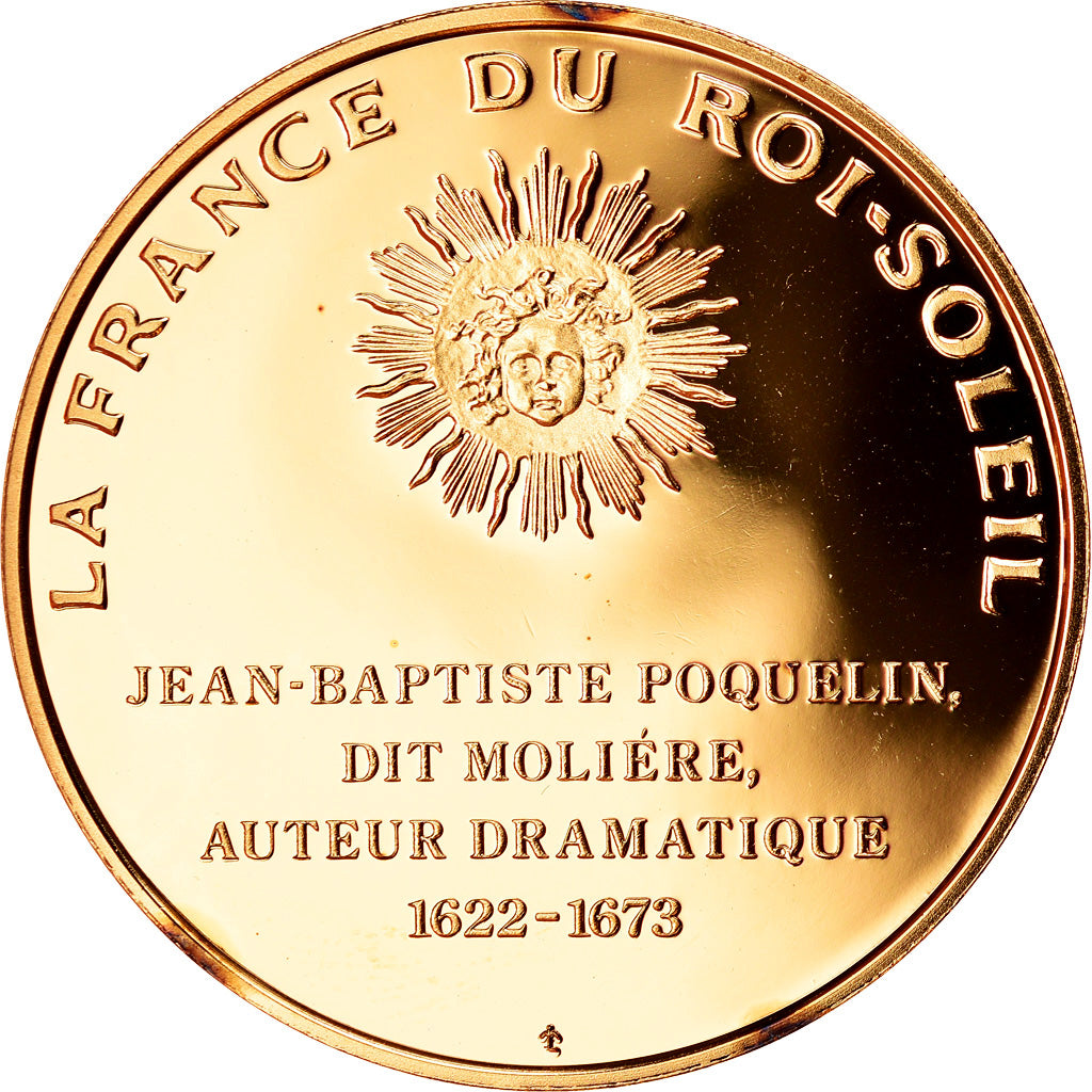 France, Medal, Molière, La France du Roi Soleil, MS(63), Vermeil