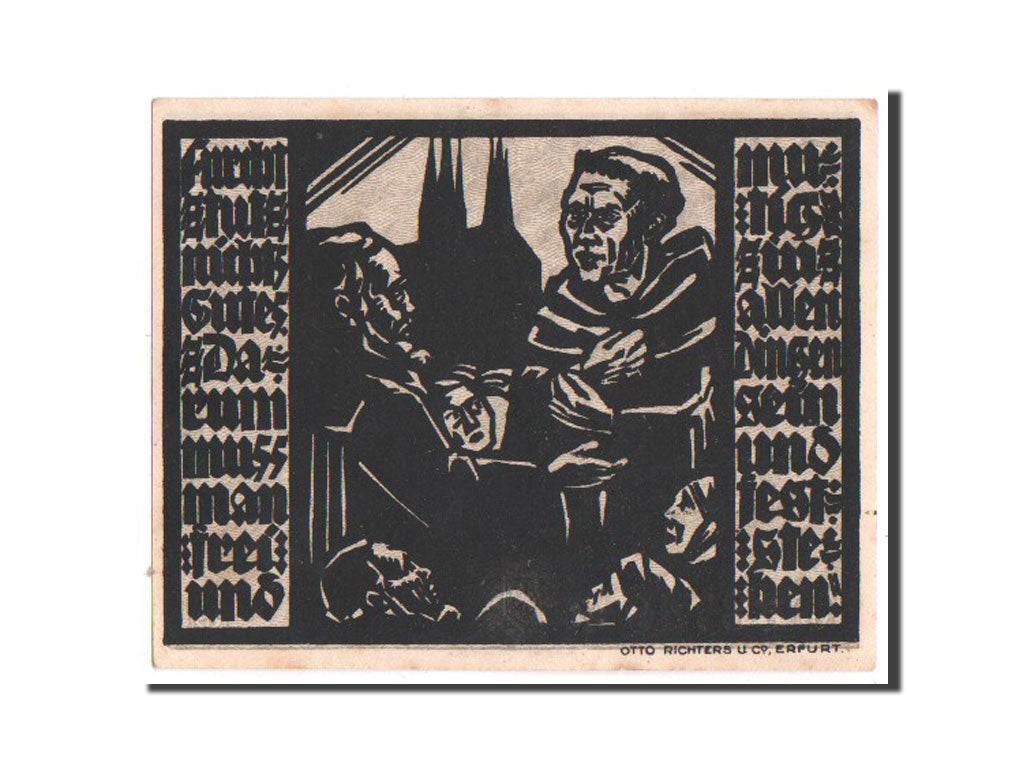 Banknote, Germany, Provinz Sachsen, Thüringischer Teil, 50 Pfennig, 1921