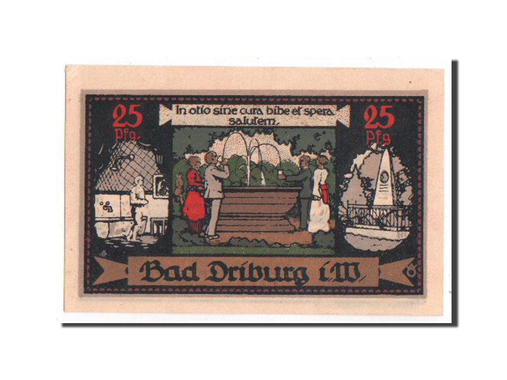 Banknote, Germany, Driburg Bad, 25 Pfennig, 1921, 1921-09-01, UNC(63)