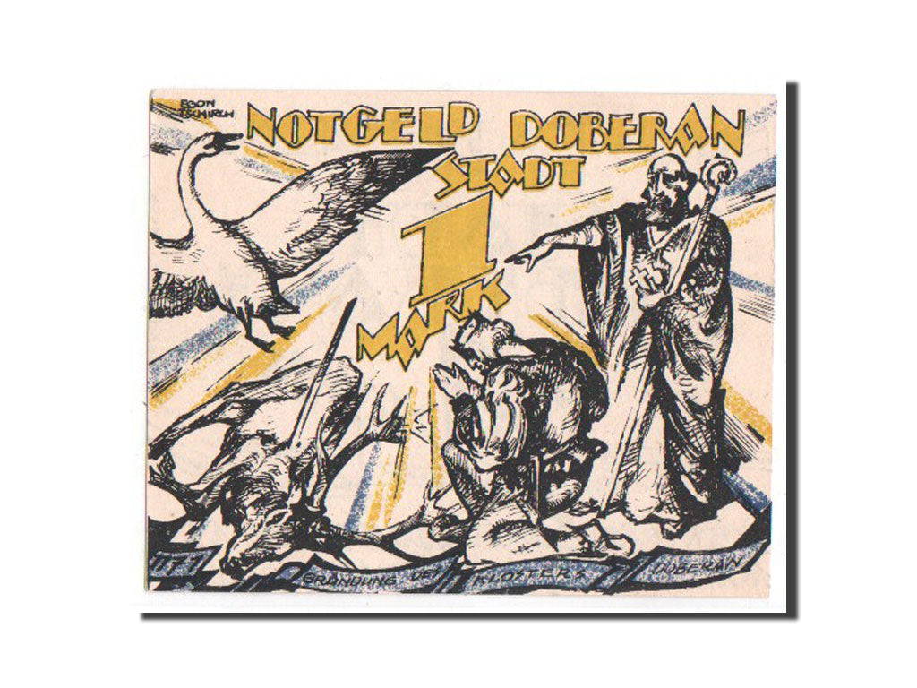 Banknote, Germany, Doberan Bad, 1 Mark, 1921, UNC(65-70), Mehl:276.1