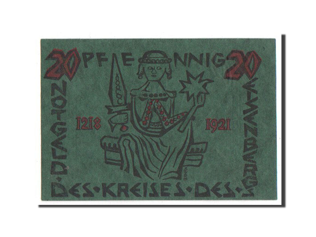 Banknote, Germany, Eisenberg Stadt, 20 Pfennig, 1921, UNC(65-70), Mehl:321.1a